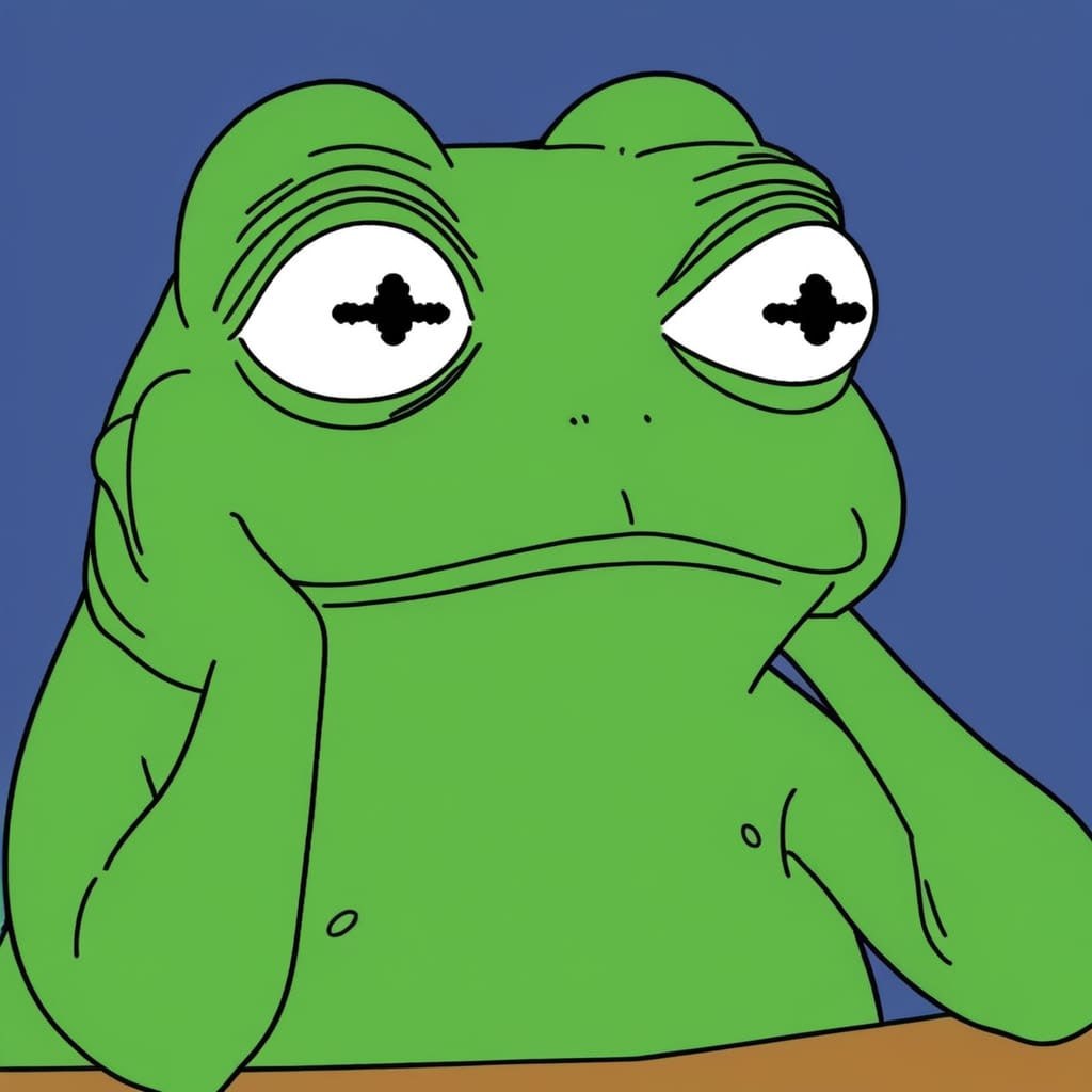 PBR Pepe trippy stare